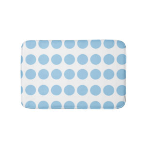Blue Polka Dots Design Badmat