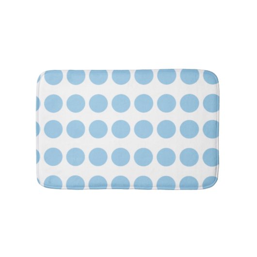 Blue Polka Dots Design Badmat (Voorkant)