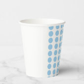 Blue Polka Dots Design Papieren Bekers (Rechts)