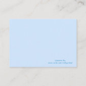 Blue Polka Dots Douche Registry Kaarten (Achterkant)