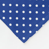 Blue Polka Dots Fleece Blanket (Hoek)