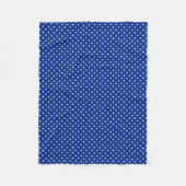Blue Polka Dots Fleece Blanket (Voorkant)