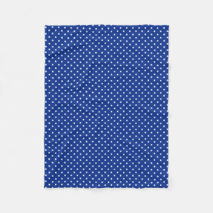 Blue Polka Dots Fleece Blanket