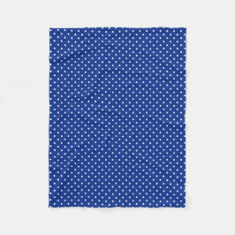 Blue Polka Dots Fleece Blanket Deken