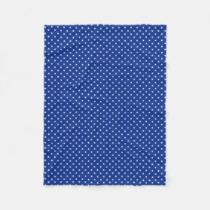 Blue Polka Dots Fleece Blanket Deken