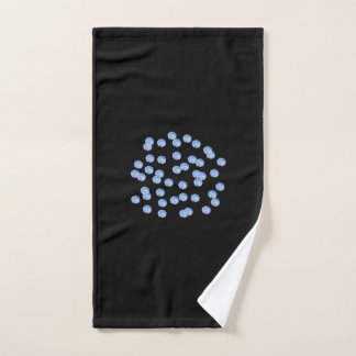 Blue Polka Dots Hand Towel Handdoek