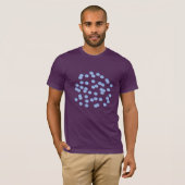 Blue Polka Dots Mannen Classic T-Shirt (Voorkant volledig)