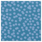 Blue Polka Dots Pima Cotton Fabric Stof (Close Up)