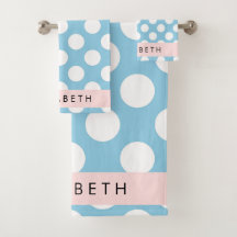 Blue Polka Dots, Polka Dot Pattern, Jouw naam