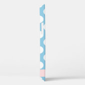 Blue Polka Dots, Polka Dot Pattern, Jouw naam Case-Mate iPhone Case (Achterkant / Rechts)