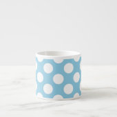 Blue Polka Dots, Polka Dot Pattern, Jouw naam Espresso Kop (Voorkant)