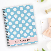 Blue Polka Dots, Polka Dot Pattern, Jouw naam Planner