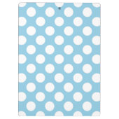 Blue Polka Dots, Polka Dot Pattern, Monogram Klembord (Achterkant)
