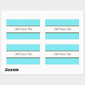 Blue Polka Dots Rechthoekige Sticker (Vel)