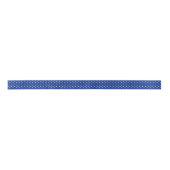 Blue Polka Dots Ribbon Satijnen Lint (Voorkant)
