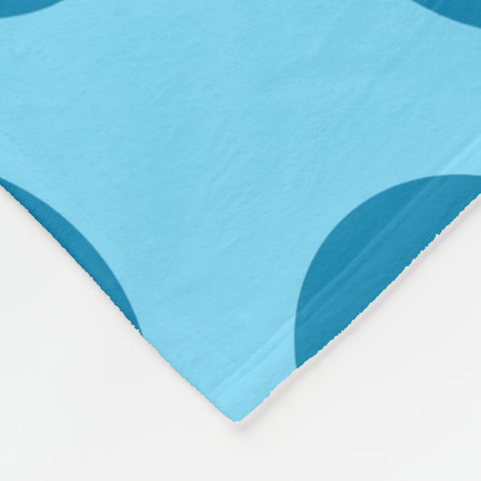 Blue Polka Dots - Seamless Pattern Throw Pillow Fleece Deken (Hoek)