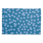 Blue Polka Dots Standard Single Pillowcase Kussensloop (Achterkant)