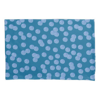Blue Polka Dots Standard Single Pillowcase Kussensloop