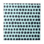Blue Polka Dots Tegeltje (Voorkant)