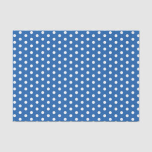 Blue Polka Dots Tissuepapier
