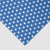 Blue Polka Dots Tissuepapier (Detail)