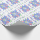 Blue Polkadot Box Cadeaupapier (Hoek)
