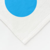 Blue polkadots happy new year add name messasimple fleece deken (Hoek)