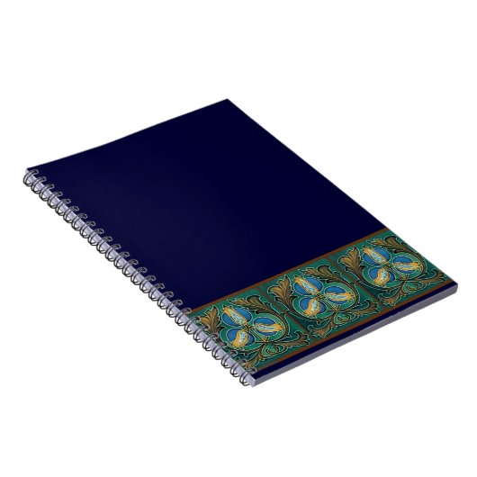 Blue Pomegranate Majolica Art Notitieboek (Rechterzijde)
