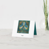 Blue Pomegranite Custom Hartelijk dank Bedankkaart (Achterkant)