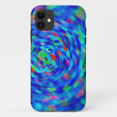 Blue Pond Ripple Case-Mate iPhone Case (Achterkant)