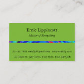 Blue Pond Ripple Visitekaartje (Achterkant)