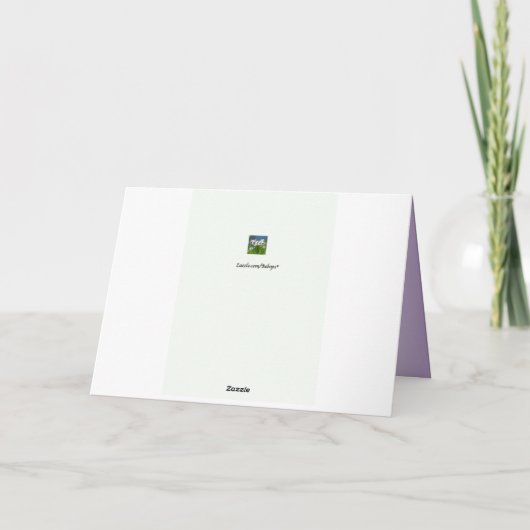 Blue Pond Winter Solstice Kaart (Achterkant)