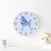Blue Poodle Diamond Hour Grote Klok (Huis)