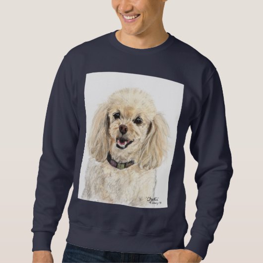 Blue Poodle Sweatshirt (Voorkant)