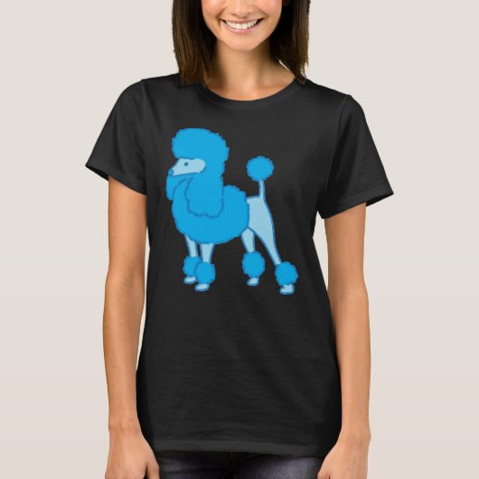 Blue Poodle       T-shirt (Voorkant)