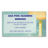 Blue Pool-onderhoud Magnetisch Visitekaartje (Voorkant)