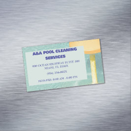 Blue Pool-onderhoud Magnetisch Visitekaartje