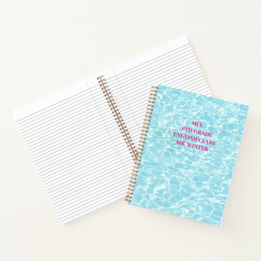 Blue Pool School Classroom Notitieboek (Binnen)