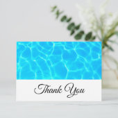 Blue Pool Water Foto: Dank je wel Bedankkaart (Staand voorkant)