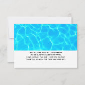 Blue Pool Water Foto: Dank je wel Bedankkaart (Achterkant)