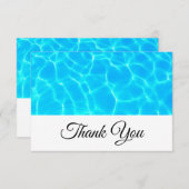 Blue Pool Water Foto: Dank je wel Bedankkaart (Voorkant / Achterkant)