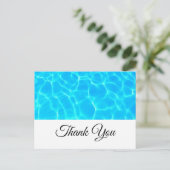 Blue Pool Water Foto: Dank je wel Briefkaart (Staand voorkant)