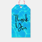 Blue Pool Water Foto: Dank je wel Cadeaulabel (Voorkant)