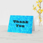 Blue Pool Water Foto: Dank je wel Kaart (Gele Bloem)