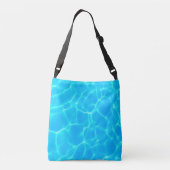 Blue Pool Water Foto wissen Crossbody Tas (Achterkant)