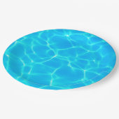 Blue Pool Water Foto wissen Papieren Bordje (Gekanteld)