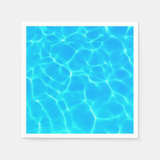 Blue Pool Water Foto wissen Servet (Voorkant)