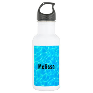 Blue Pool Water Foto wissen Waterfles