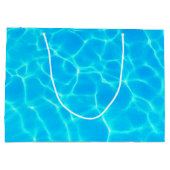 Blue Pool Water Photo Birthday Groot Cadeauzakje (Achterkant)