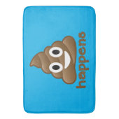 Blue Poop vindt Emoji Custom Bath Matt plaats Badmat (Voorkant Verticaal)